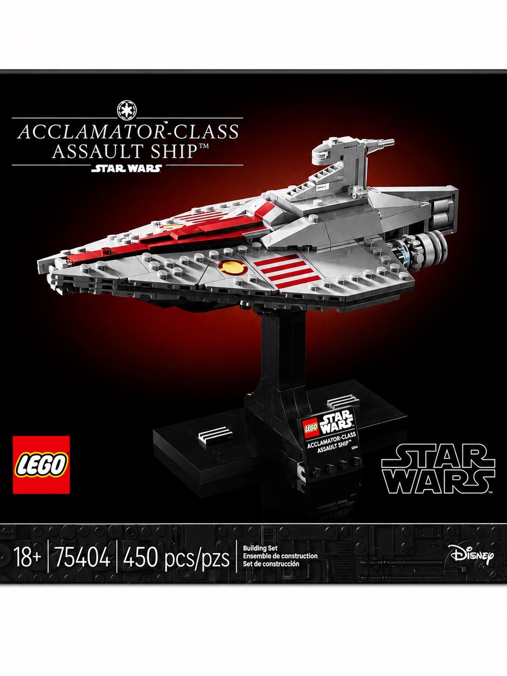 LEGO Star Wars Acclamator-Class Assault Ship - Gray, Red, Black